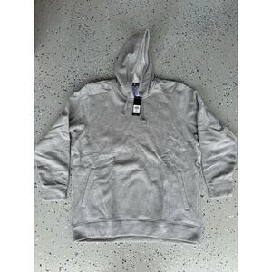Adidas Fleece Hooded Sweatshirt Mens Pullover Hoodie New Gray 2XL